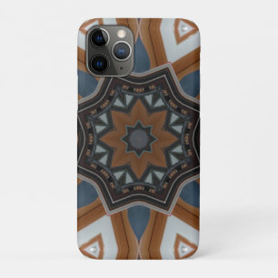 Kaleidoscoop bruine ster iPhone 11 pro hoesje