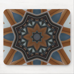 Kaleidoscoop Bruine ster Muismat