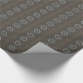 Kaleidoscoop Design Black Grey Blue Art Cadeaupapier (Hoek)