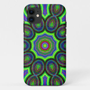 Kaleidoscoop Digitaal Kunstpatroon 6 iPhone 11 Hoesje