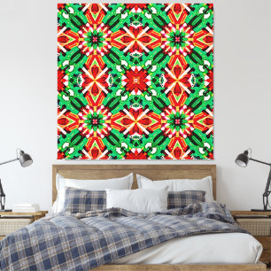 Kaleidoscoop Droom Mandala Kunst Canvas Afdruk