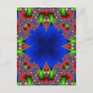 Kaleidoscoop Fractal 483 Briefkaart