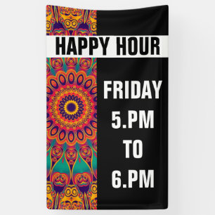 Kaleidoscoop Fractal - tattoo II + uw ideeën Spandoek