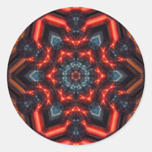 kaleidoscoop geometrische artSticker Ronde Sticker