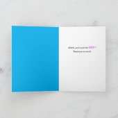 Kaleidoscoop Hartelijk dank, Giraffe Bedankkaart (Binnen)