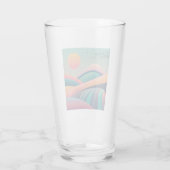 Kaleidoscoop heuvellandschap glas (Achterkant)