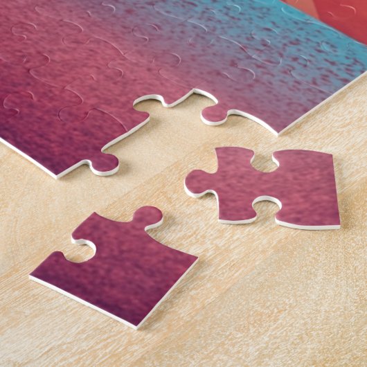 Kaleidoscoop heuvellandschap legpuzzel (Zijkant)
