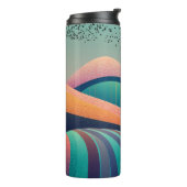 Kaleidoscoop heuvellandschap thermosbeker (Gedraaid links)