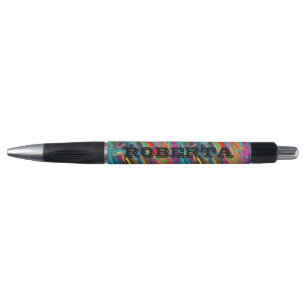 Kaleidoscoop/hippy kleurrijke pen - bewerkbare naa