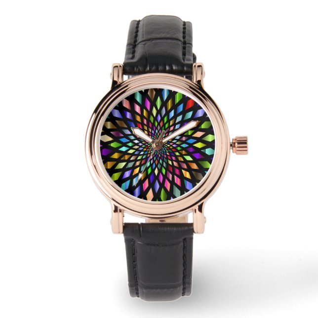 Kaleidoscoop Horloge (Voorkant)