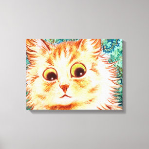 kaleidoscoop kat van Louis Wain Canvas Afdruk