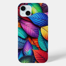 Kaleidoscoop Kleuren Blad Patroon iPhone Case