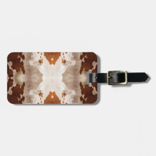 Kaleidoscoop Koeienhuid Patroon Bagagelabel