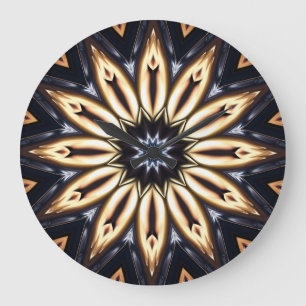 Kaleidoscoop Kunst 16 Wandklokken & Cijfer Opties Grote Klok