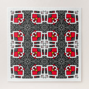 Kaleidoscoop kunst zestien van deel zestien legpuzzel