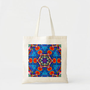 Kaleidoscoop meerkleuren olieverf tote bag
