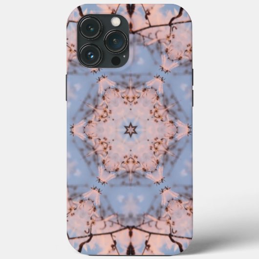 Kaleidoscoop Morning Blue & Frost Pink Case-Mate iPhone Case (Achterkant)