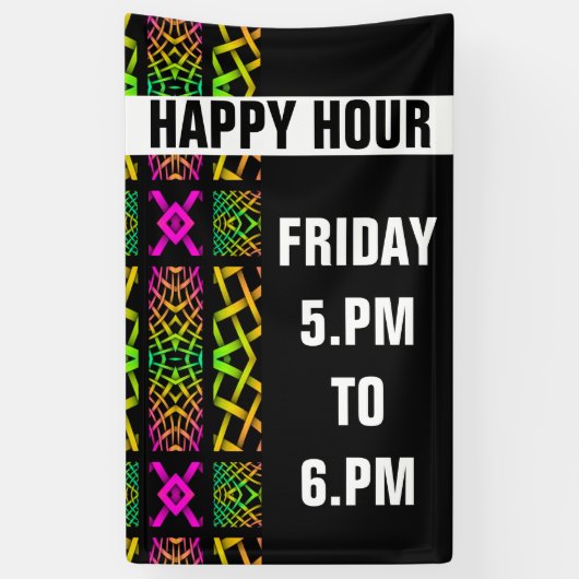 Kaleidoscoop Mosaic III + uw ideeën Spandoek (Verticaal)