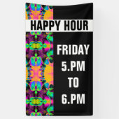 Kaleidoscoop Mosaic V + uw ideeën Spandoek (Verticaal)