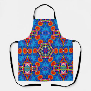 Kaleidoscoop multikleurige olieverf schort