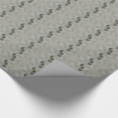 Kaleidoscoop ontwerpventilator wit grijs cadeaupapier (Hoek)