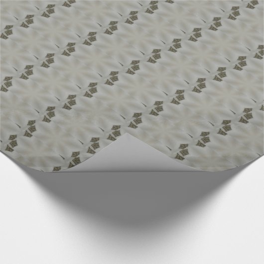 Kaleidoscoop ontwerpventilator wit grijs cadeaupapier (Hoek)