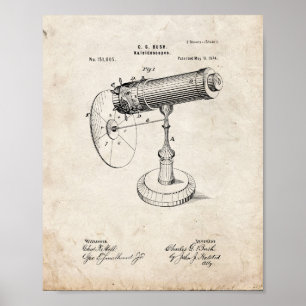 Kaleidoscoop Patent - Oude Kijk Poster