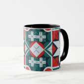 Kaleidoscoop patterned mok (Voorkant rechts)