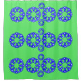 Kaleidoscoop Prints Douchegordijn (Voorkant)