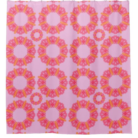 Kaleidoscoop Prints Douchegordijn (Voorkant)