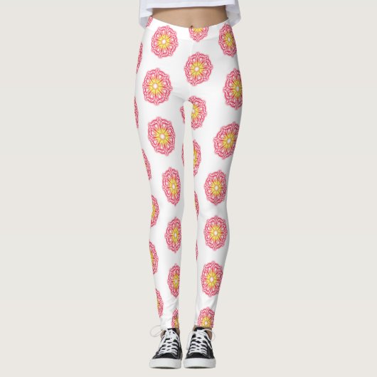 Kaleidoscoop Prints Leggings (Voorkant)