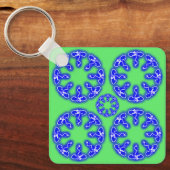 Kaleidoscoop Prints Sleutelhanger (Voorkant)