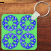 Kaleidoscoop Prints Sleutelhanger (Achterkant)