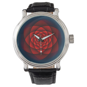 Kaleidoscoop ROOS rood + uw idee Horloge