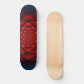 Kaleidoscoop ROOS rood + uw idee Skateboard (Voorkant)