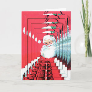 Kaleidoscoop Santa - Kunstkaart Feestdagen Kaart