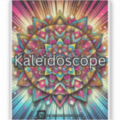 Kaleidoscoop Sticker (Voorkant)