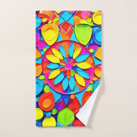 Kaleidoscoop Symfonie Kunstwerk Bad Handdoek (Handdoek)