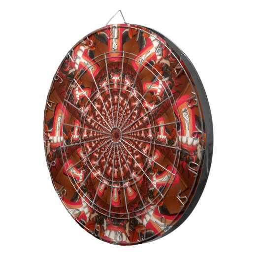 Kaleidoscoop Tong Art Print/Grafisch Dartbord (Voorkant Rechts)