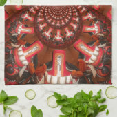 Kaleidoscoop Tong Art Print/Grafisch Theedoek (Gevouwen)