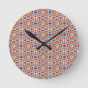 Kaleidoscoop van Boeken Ronde Klok