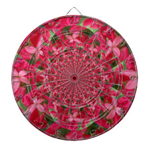 Kaleidoscoop van Crimson: Bloed Milkweed Flower Ar Dartbord
