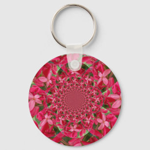 Kaleidoscoop van Crimson: Bloed Milkweed Flower Ar Sleutelhanger