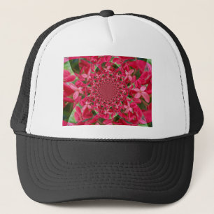 Kaleidoscoop van Crimson: Bloed Milkweed Flower Ar Trucker Pet