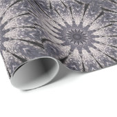 Kaleidoscoop Vloerkleppen van blauw en grijs Cadeaupapier (Rol Hoek)