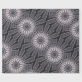 Kaleidoscoop Vloerkleppen van blauw en grijs Cadeaupapier (Vlak)