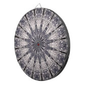 Kaleidoscoop Vloerkleppen van blauw en grijs Dartbord (Voorkant Rechts)