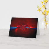 Kaleidoscoop Wenskaart - Abstract ontwerp Kaart (Gele Bloem)