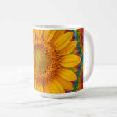 Kaleidoscoop Zonnebloem Koffiemok (Voorkant rechts)