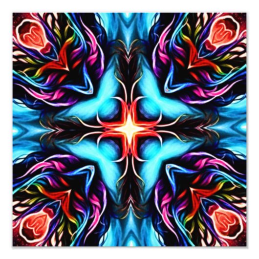 Kaleidoscoopontwerp Foto Afdruk (Voorkant)